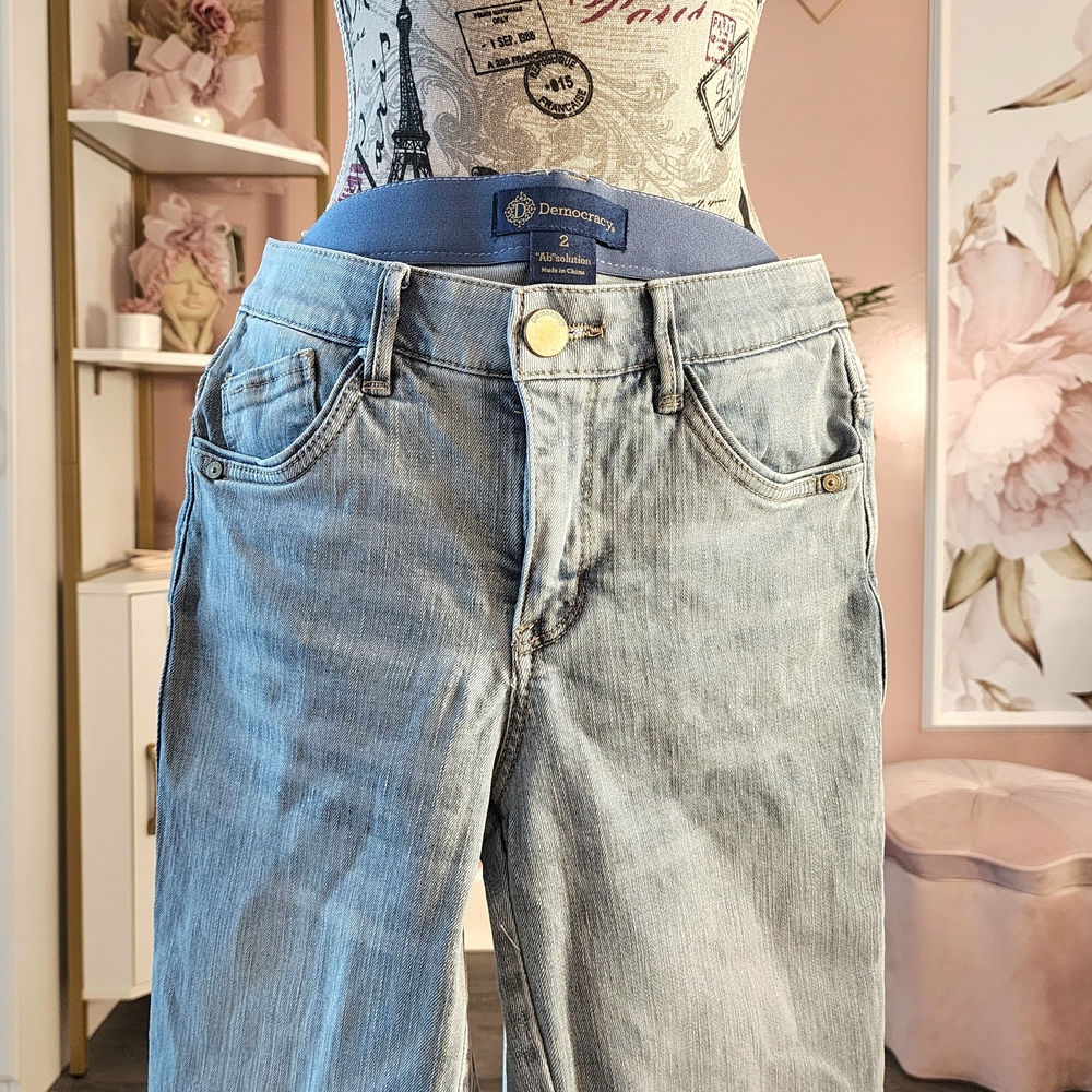 Democracy Light Blue Flare Jeans - Picture 2 of 6